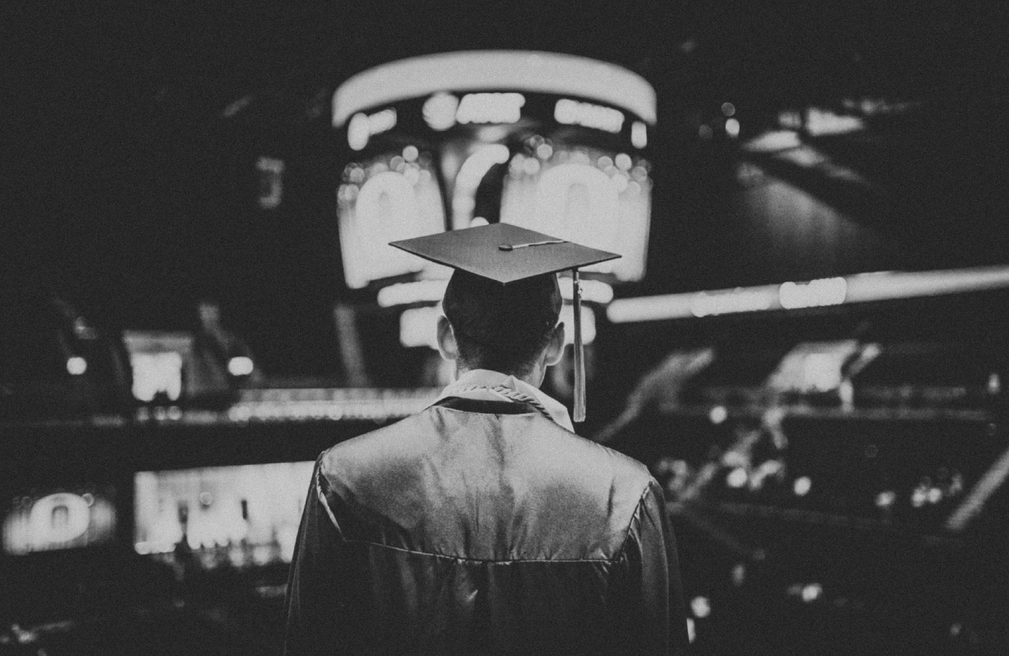 A graduation ceremony, the marker of accomplishment and new opportunity.