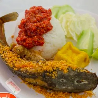 Lele Goreng +nasi