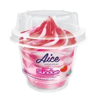 Sundae strawberry Cup