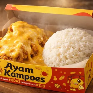 Nasi Ayam Telor Asin