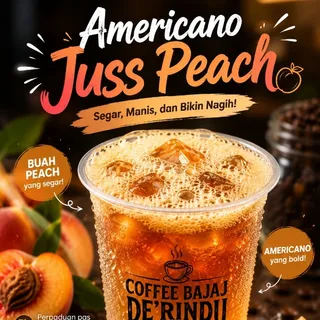 americano juss peach