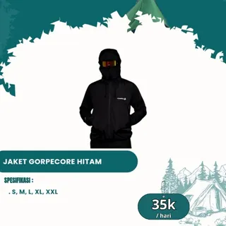 JAKET Gorpcore HITAM
