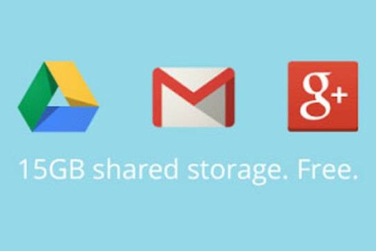 15 GB per Drive, Gmail, Google+, Foto