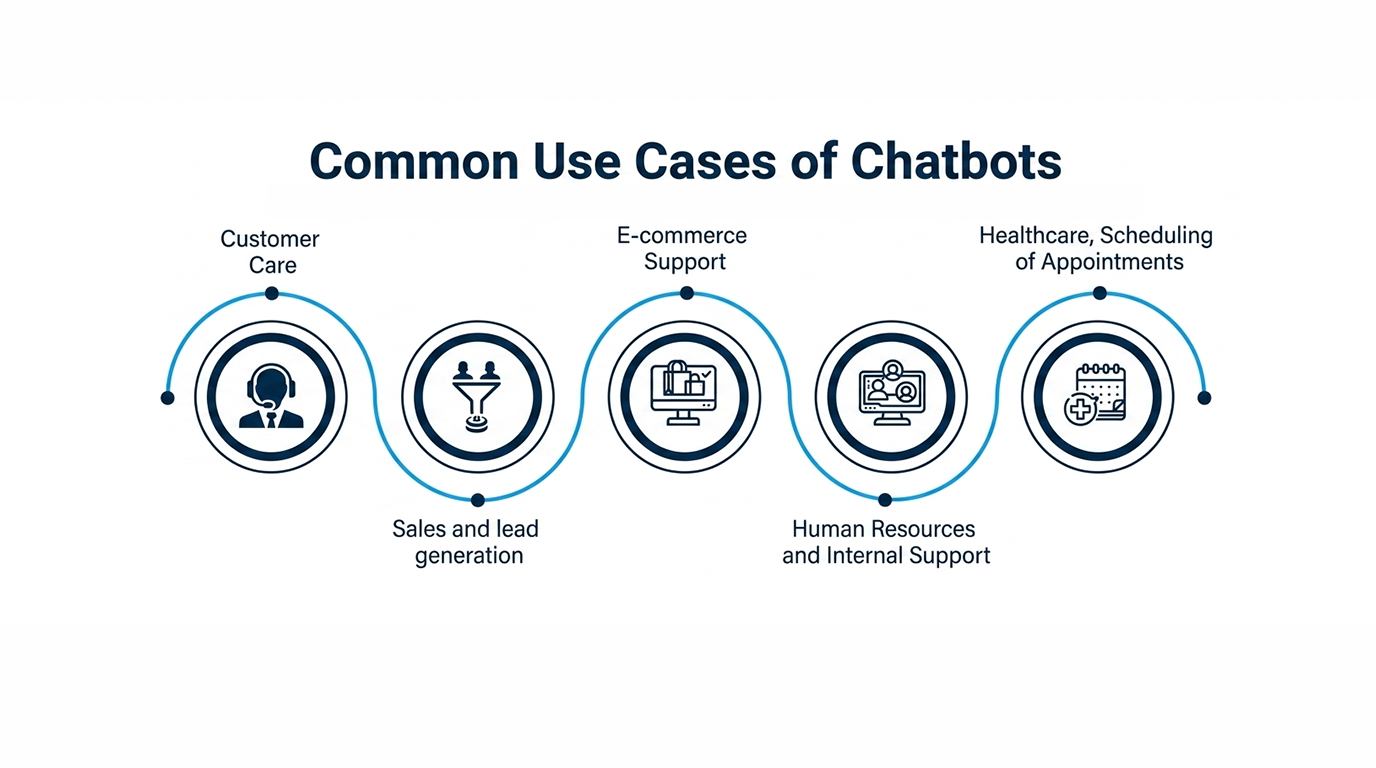 common use cases of chat bots