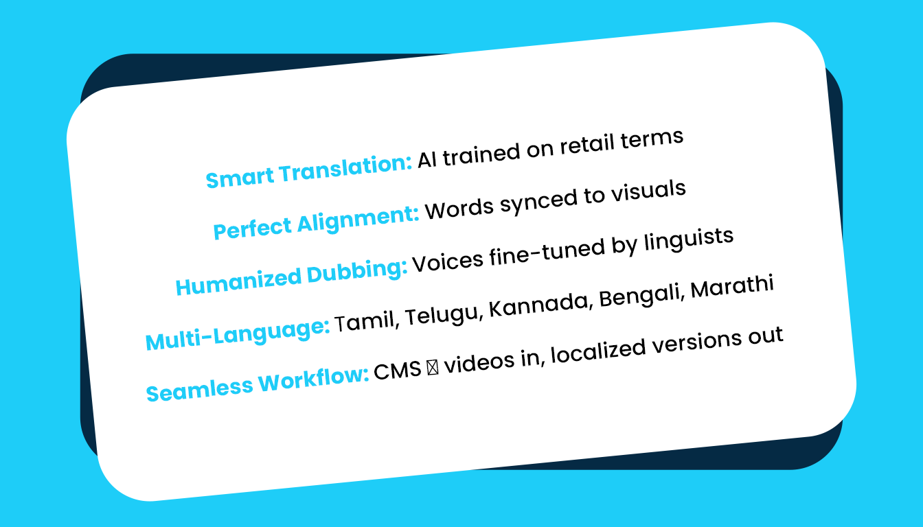 Video Localization Features