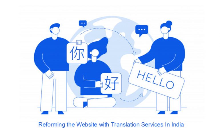 reforming the website with translation services