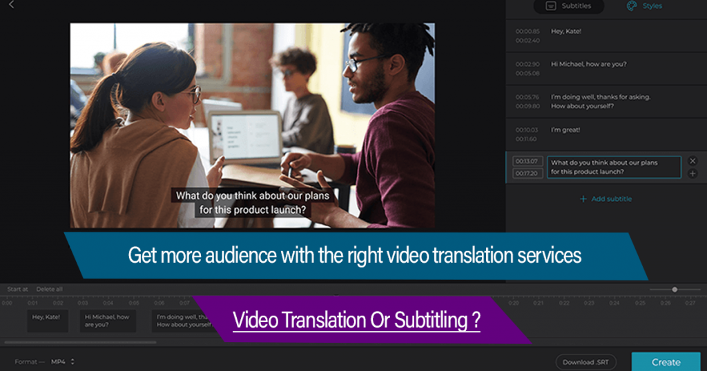 Get more audience with the right video translation services: video translation or subtitling?