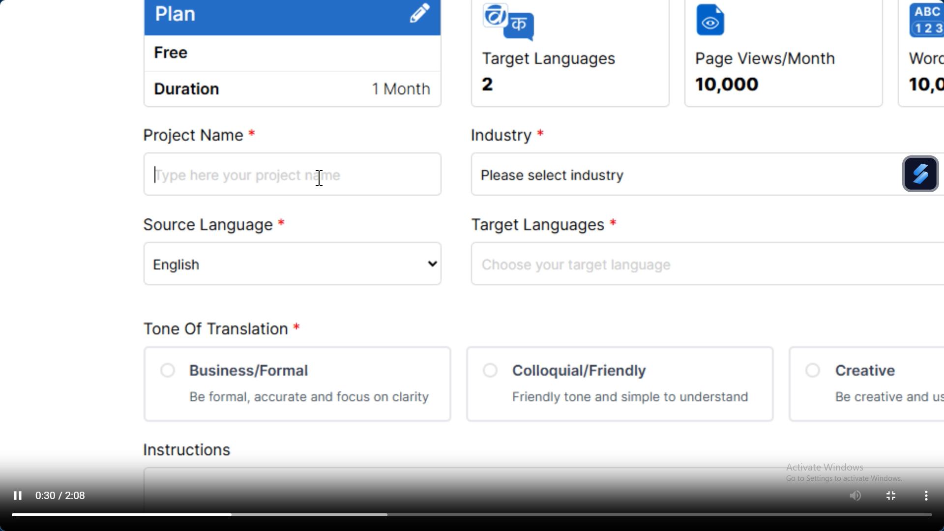 Add Project Details