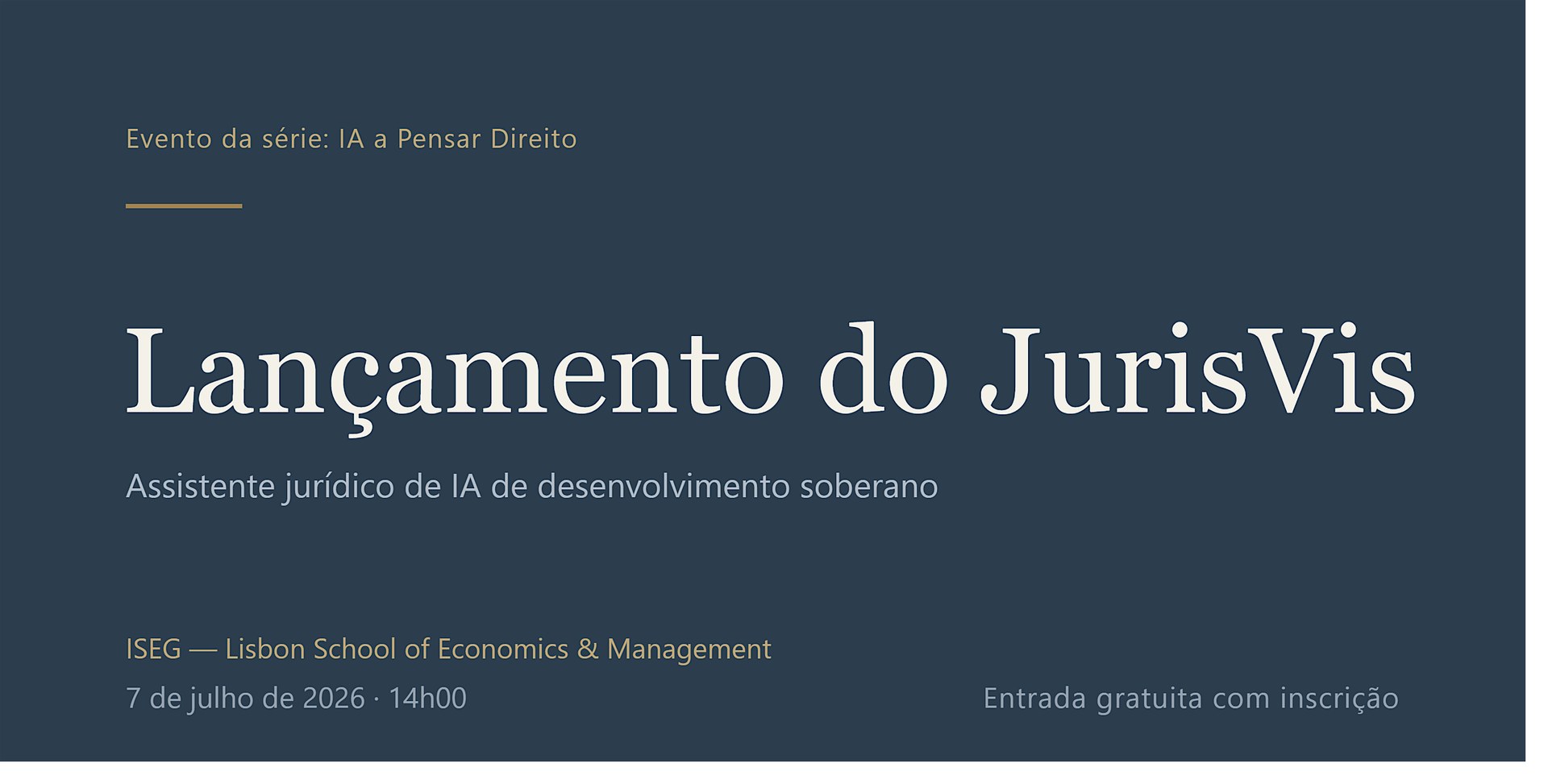 IA a Direito — Lançamento do JurisVis