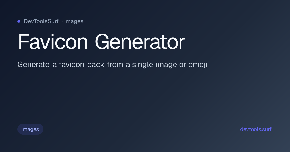 Favicon Generator preview - Images tool