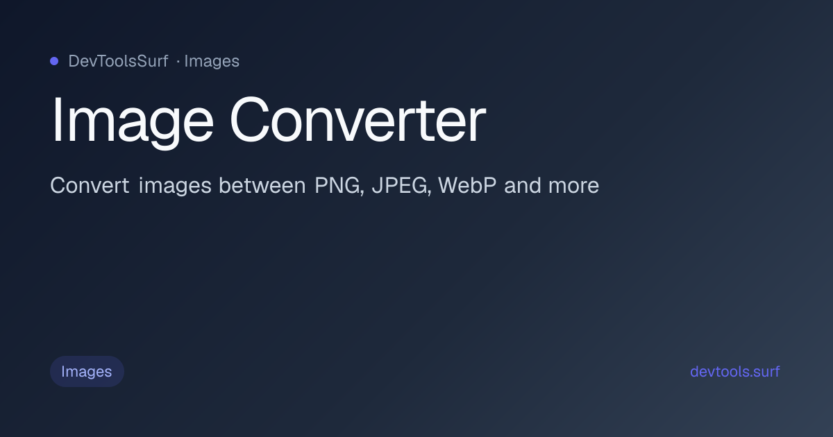 Image Converter preview - Images tool