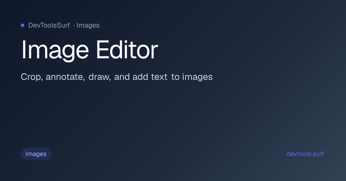 Image Editor preview - Images tool