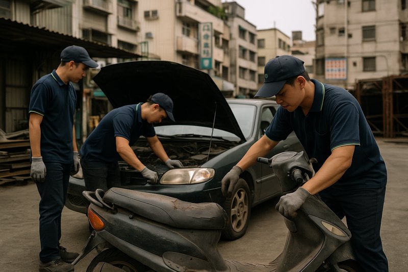 定義廢汽機車報廢的插圖