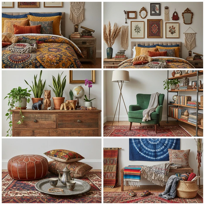 Illustration of Living Room in Eclectic design