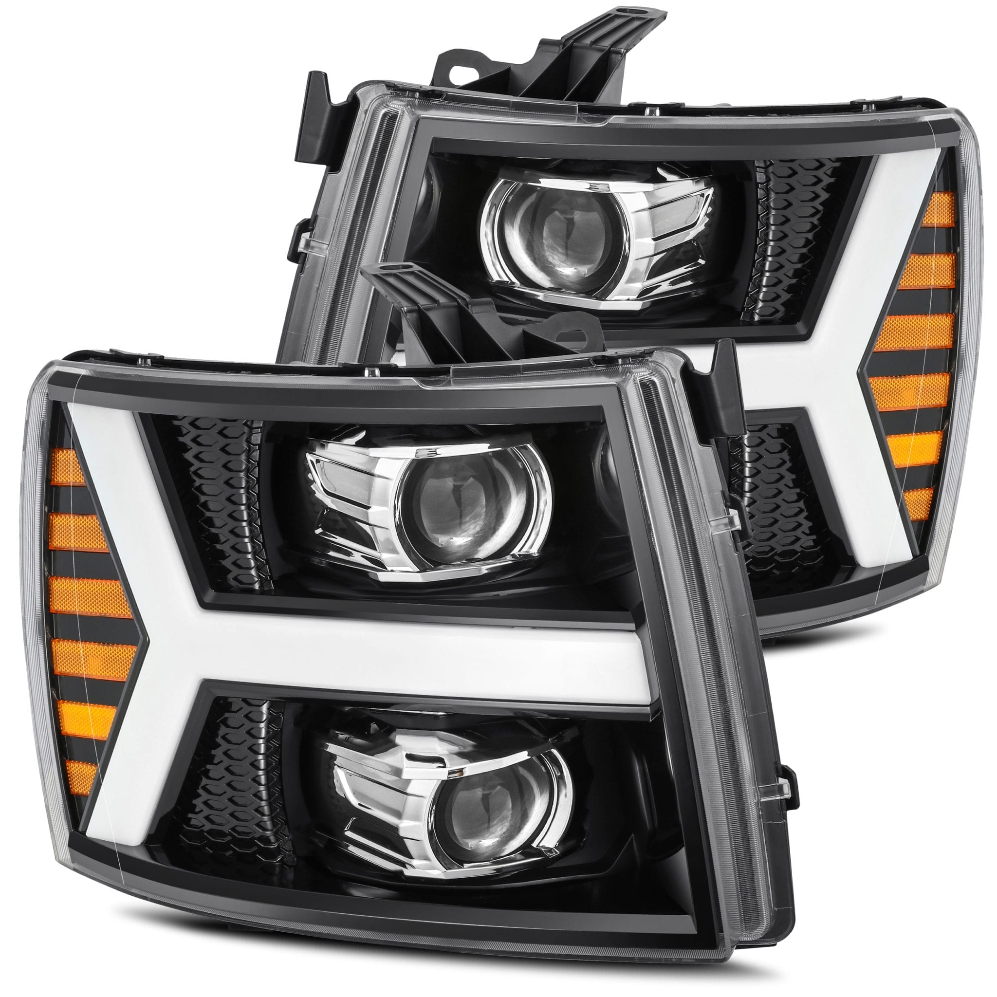 For AlphaRex 07-13 Chevy 1500HD PRO-Series Proj Headlight Plank