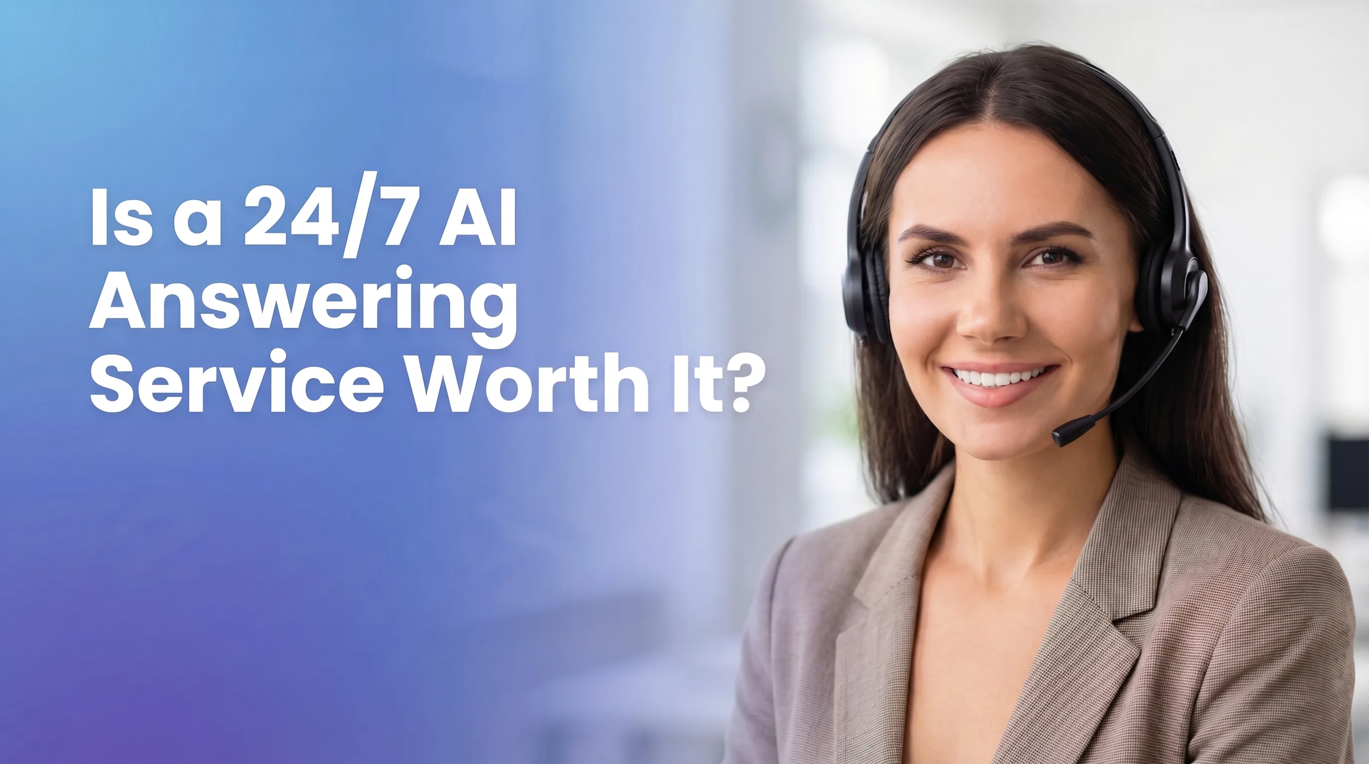AI answering service handling 24/7 business calls with cost and benefit comparison