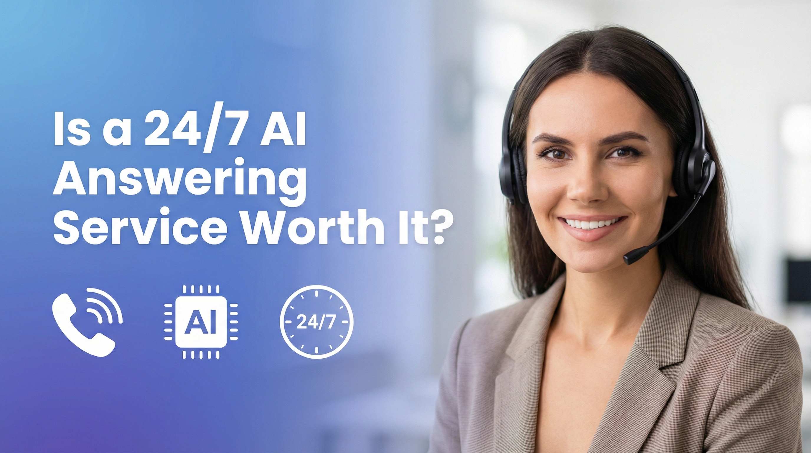 AI answering service handling 24/7 business calls with cost and benefit comparison