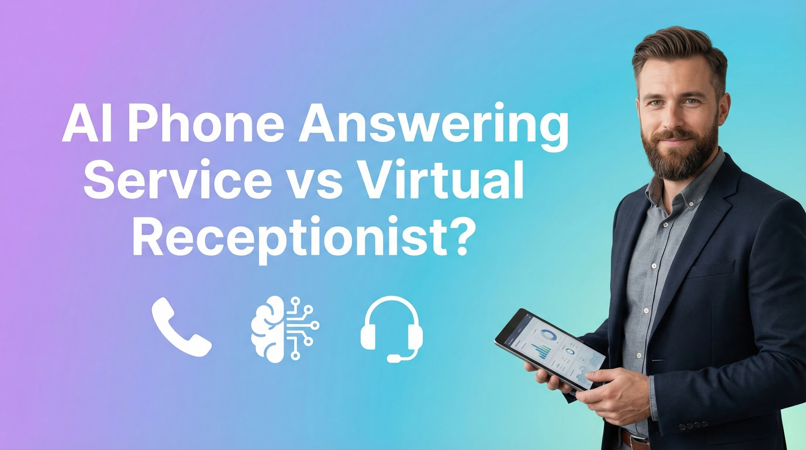 AI phone answering service vs virtual receptionist comparison for small businesses