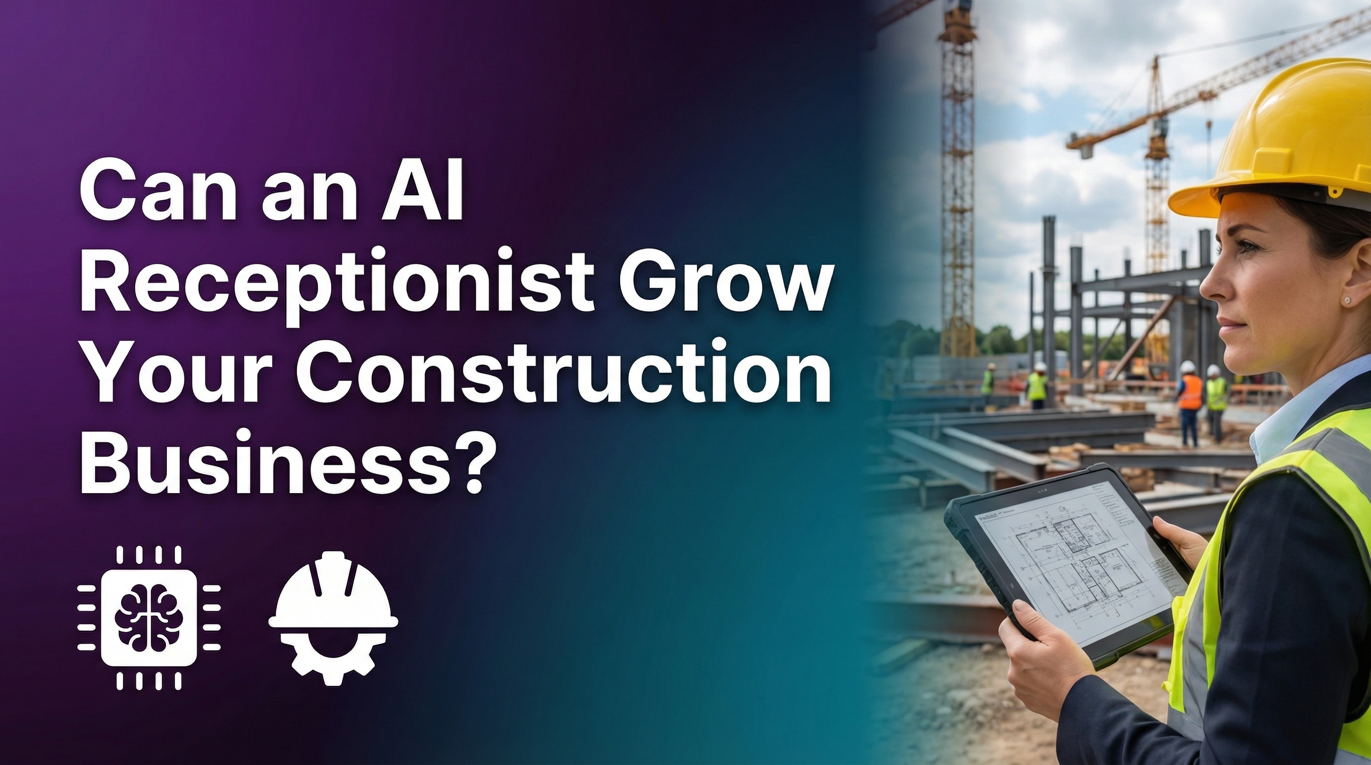AI receptionist helping a construction company manage incoming calls and book project estimates