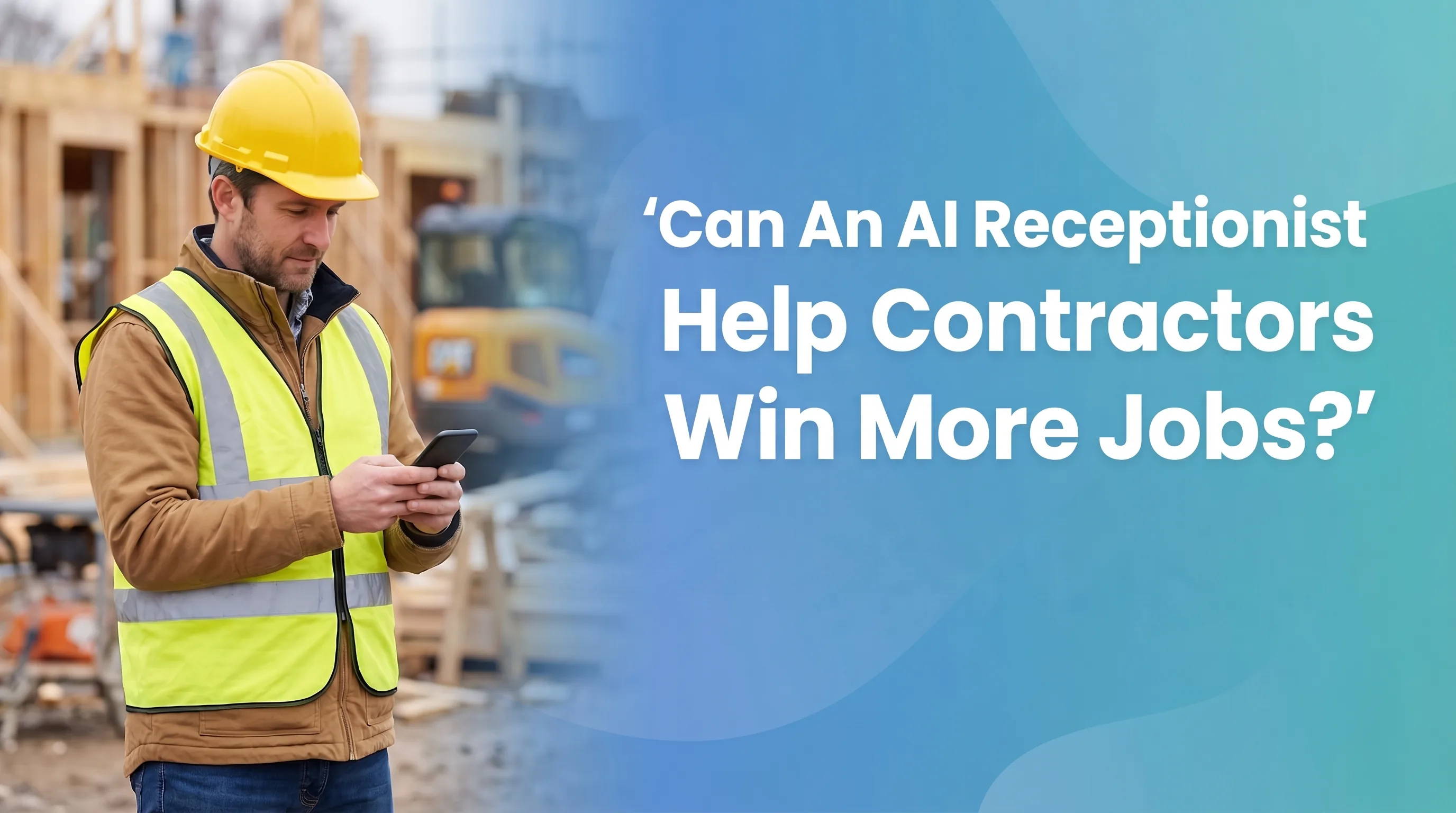 AI receptionist answering calls for a contractor business
