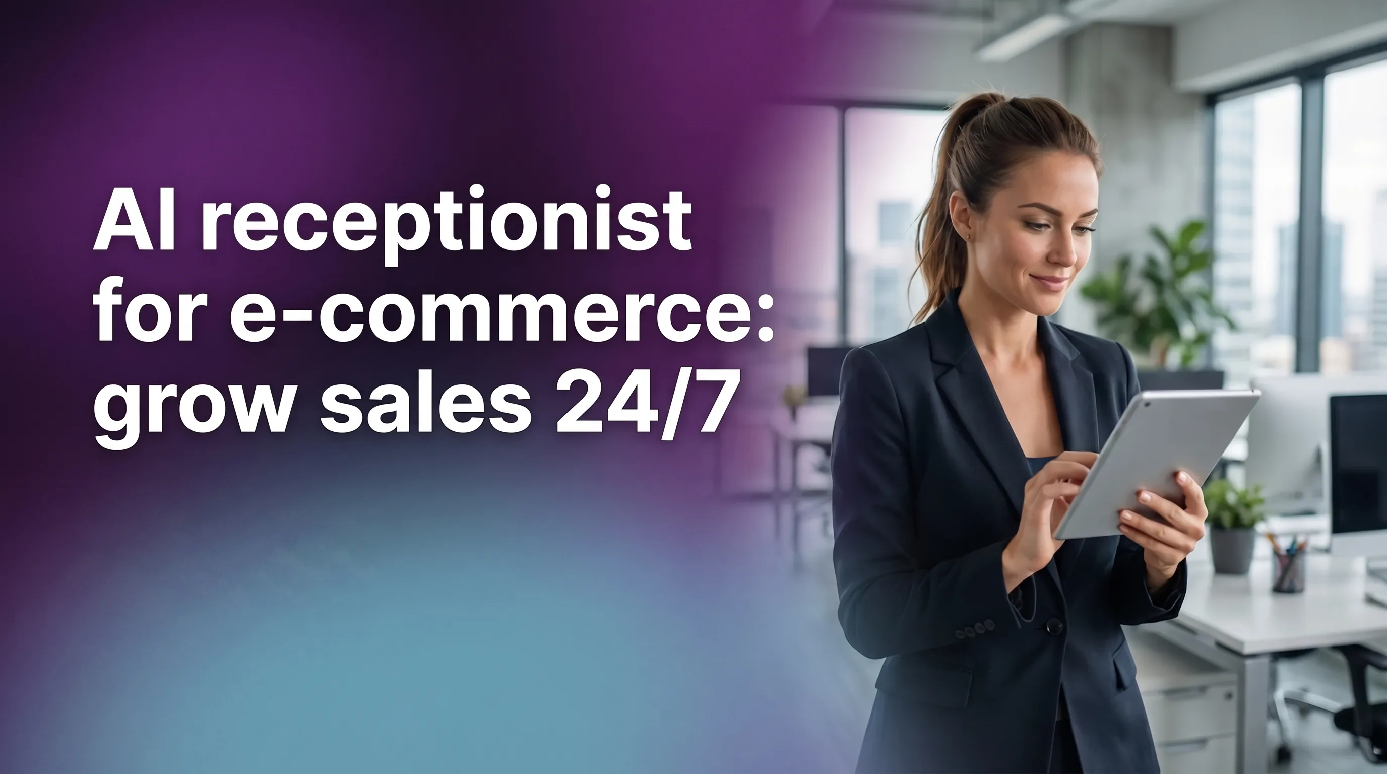 AI receptionist helping an e-commerce business handle customer calls and grow sales around the clock