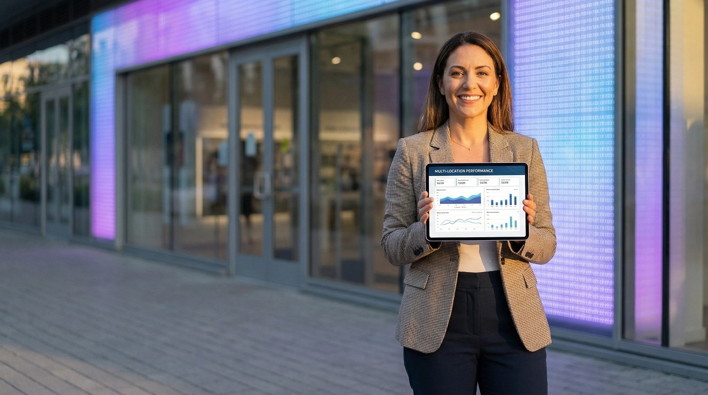 AI receptionist helping a franchise business manage calls across multiple locations