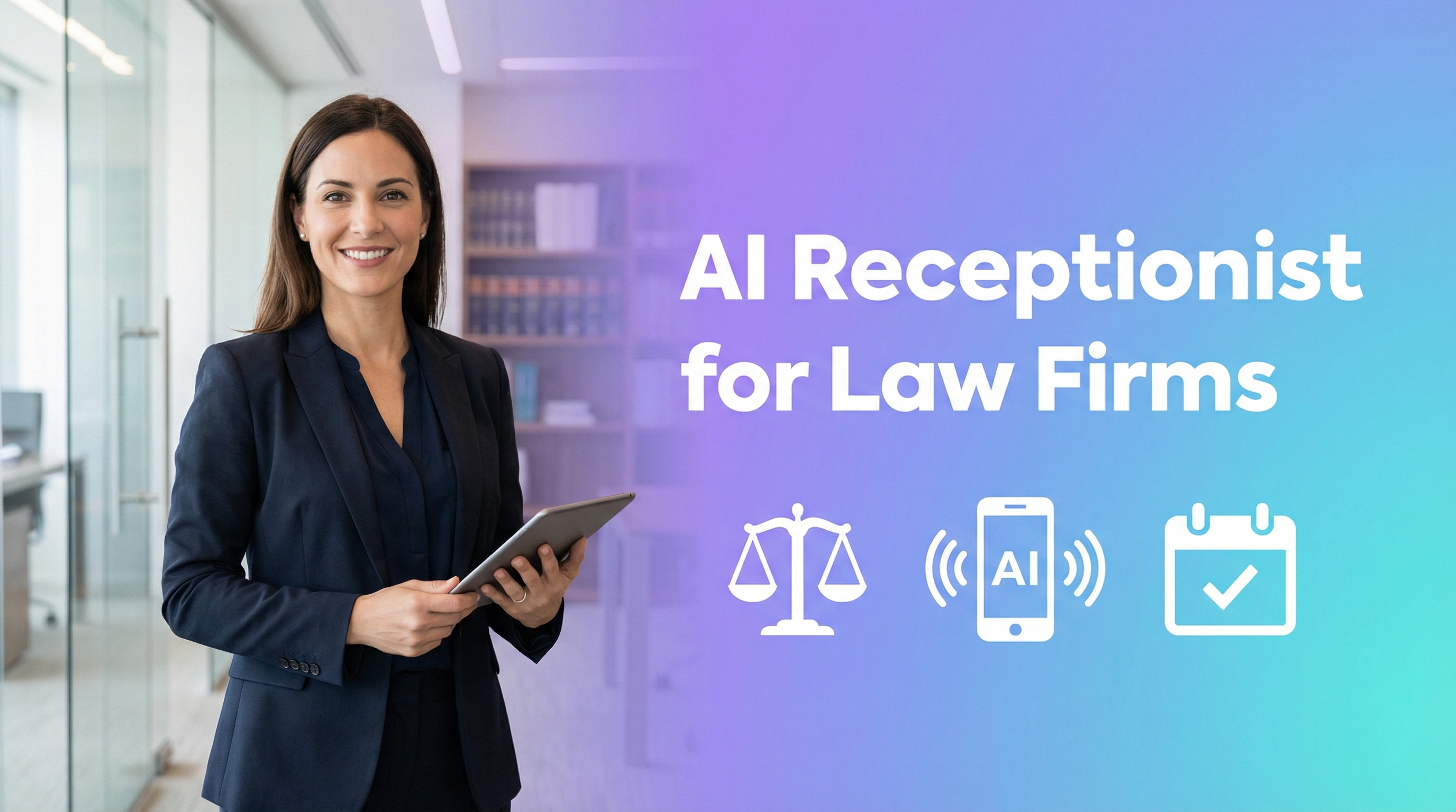 AI receptionist helping a law firm manage client calls and schedule consultations