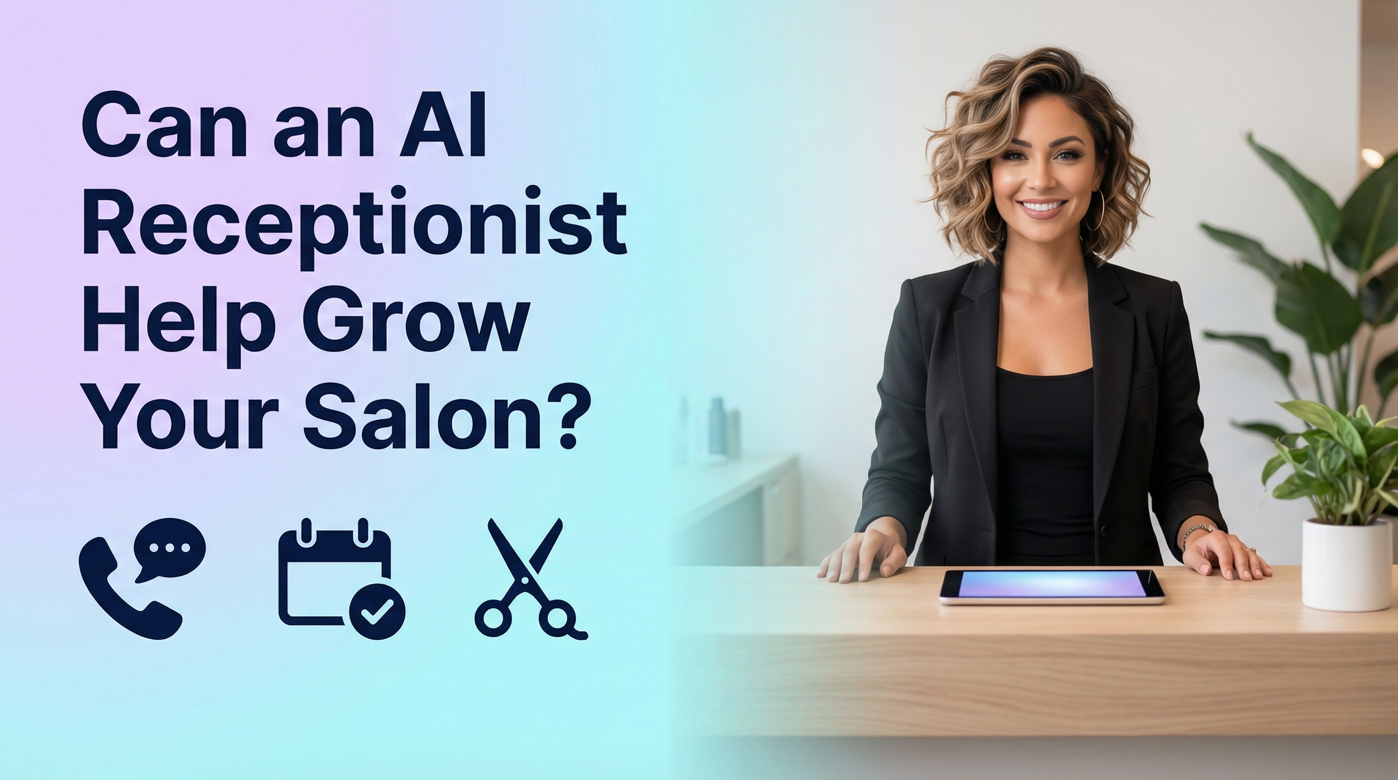 AI receptionist helping a busy salon manage phone calls and appointments