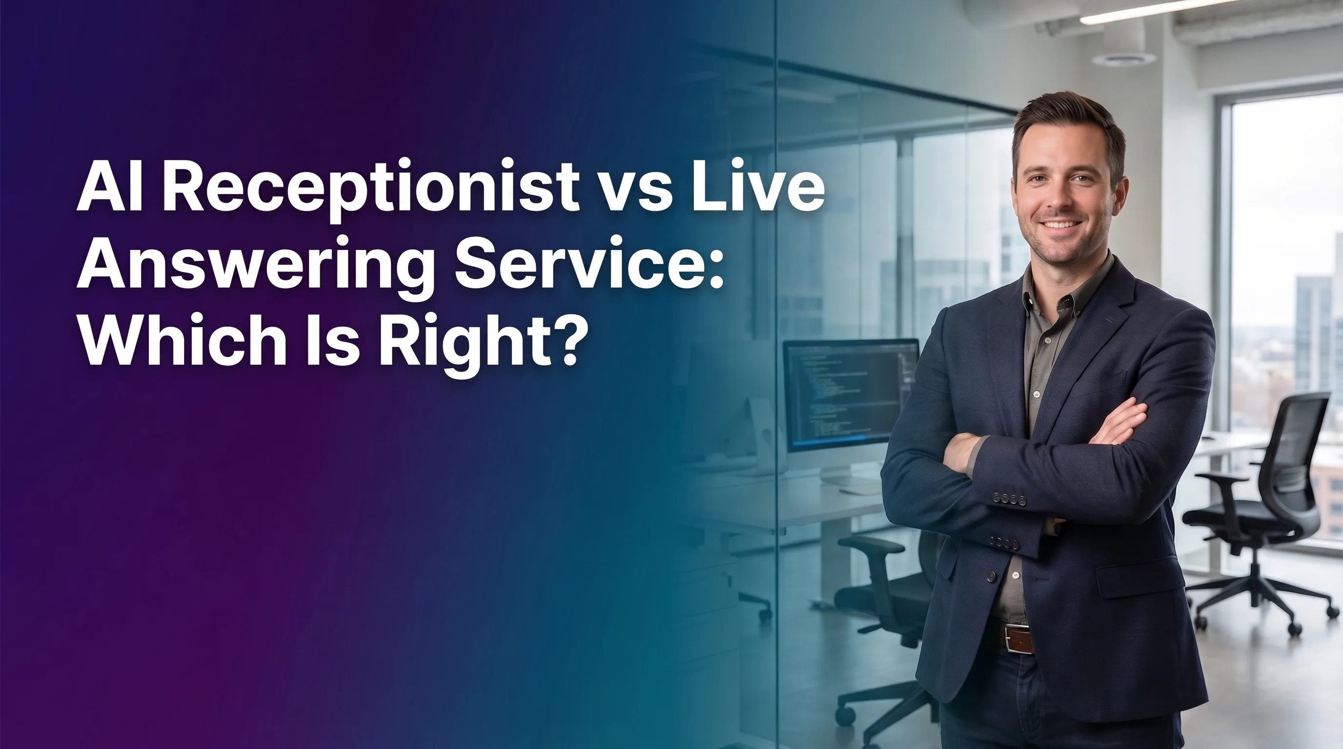 AI receptionist vs live answering service comparison for small businesses