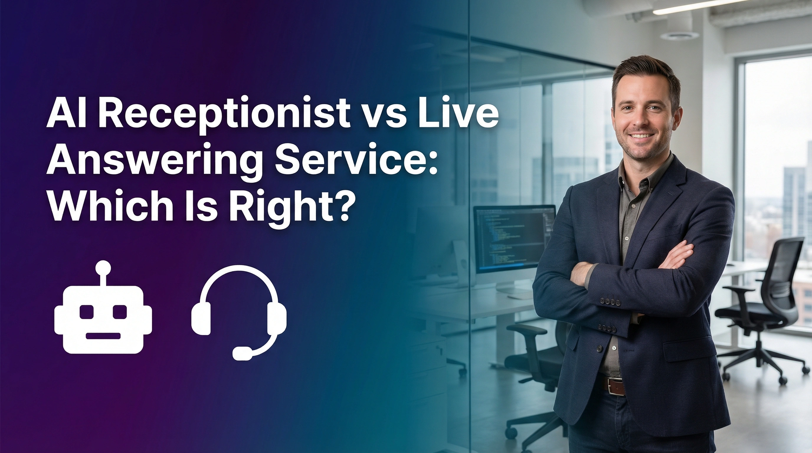 AI receptionist vs live answering service comparison for small businesses