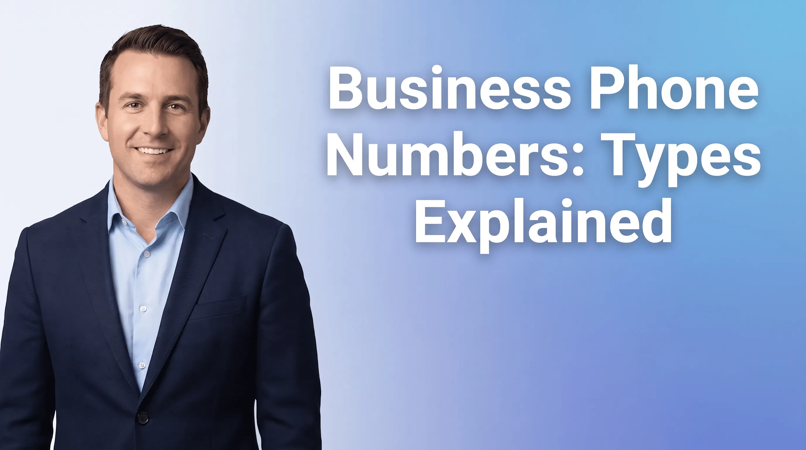 Different types of business phone numbers displayed on devices