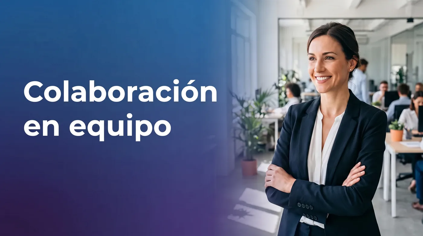 Interfaz de colaboración en equipo de dialnote con bandeja compartida e indicadores de presencia