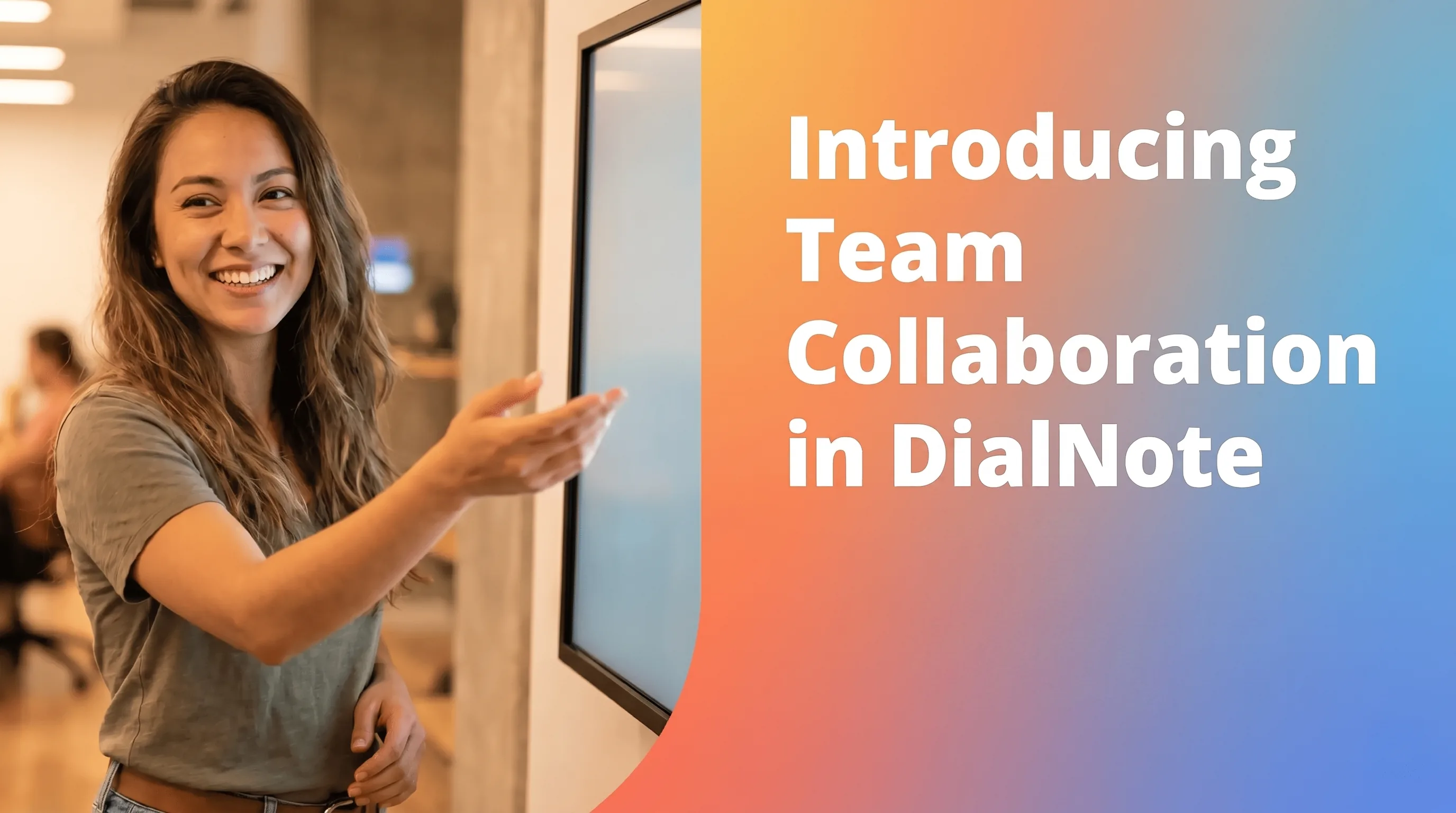 dialnote team collaboration interface showing shared inbox and presence
