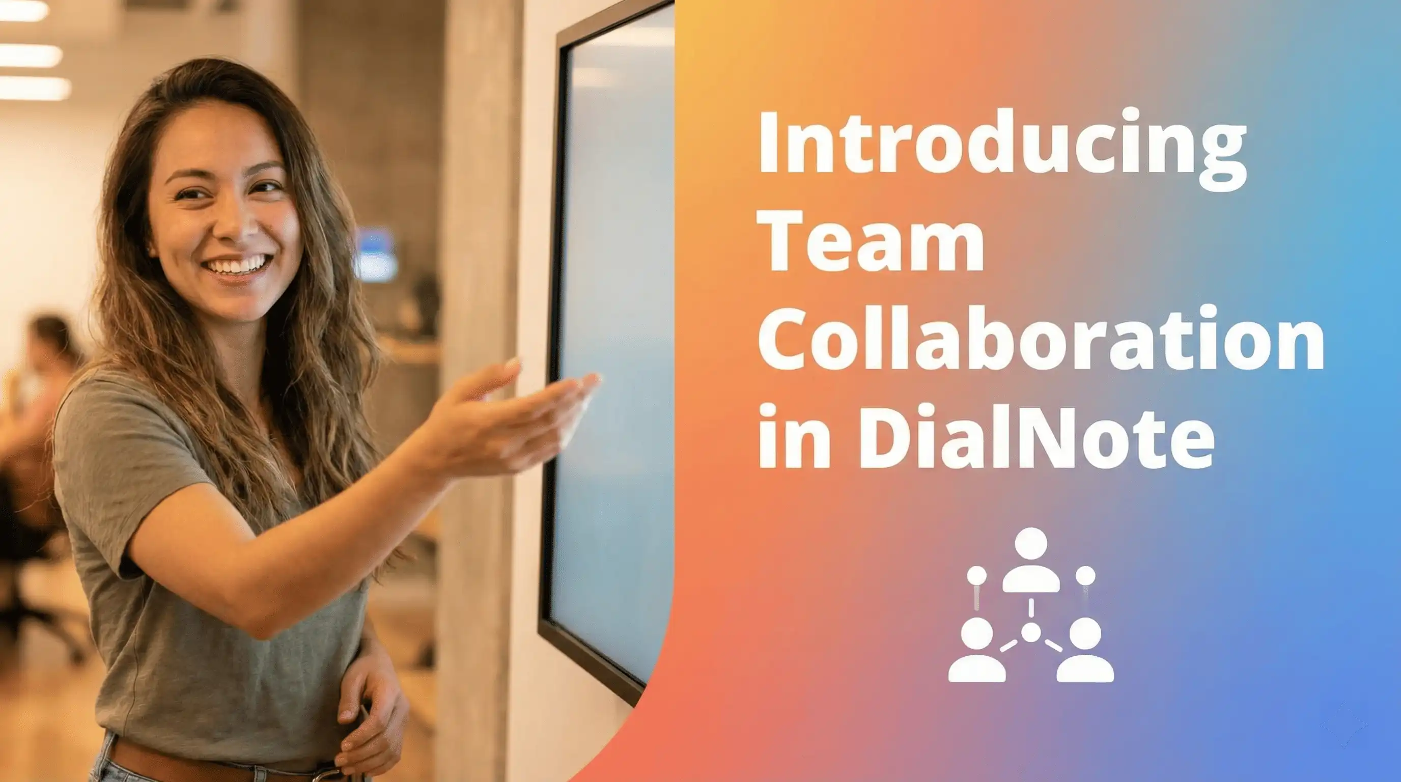 dialnote team collaboration interface showing shared inbox and presence