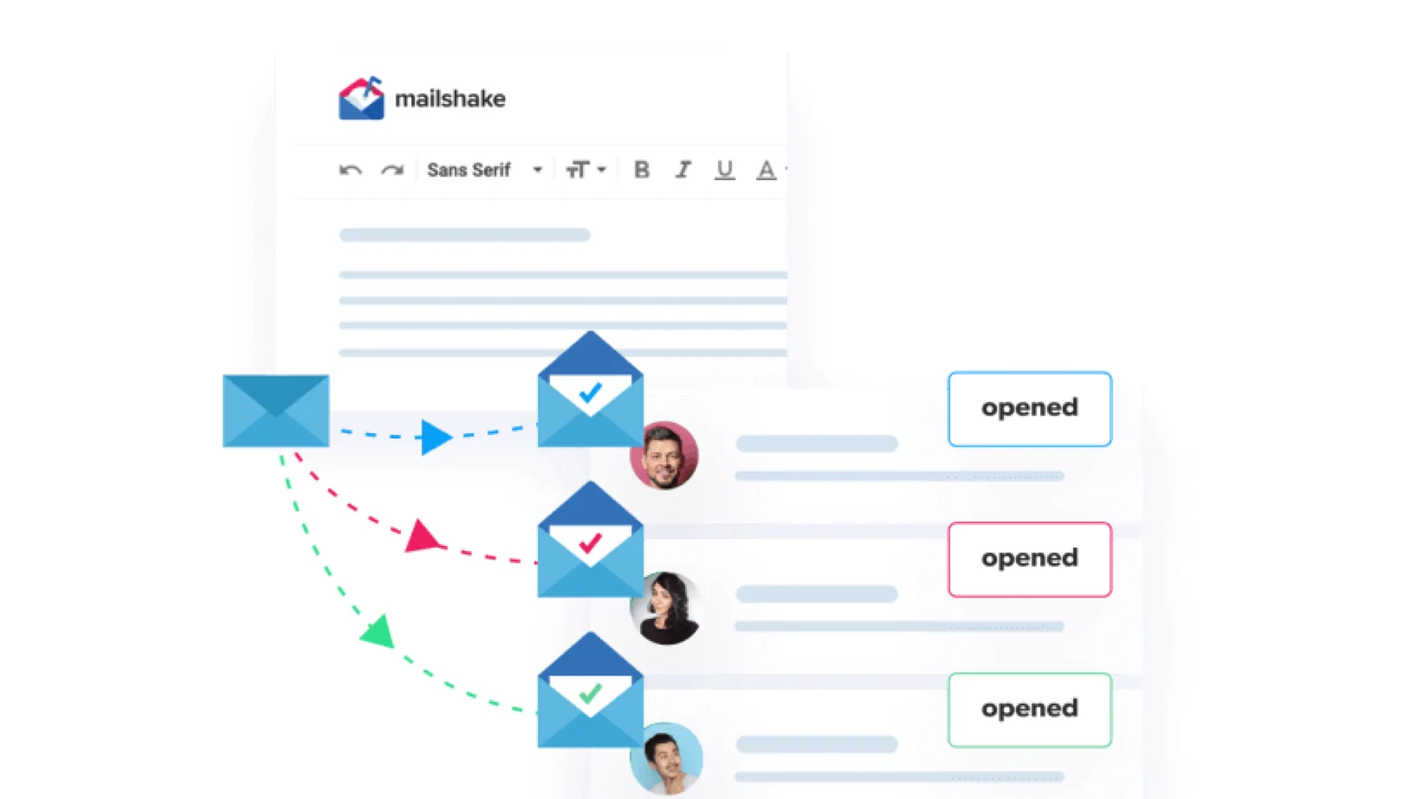 Mailshake campaign editor with mid-campaign edit dialog open