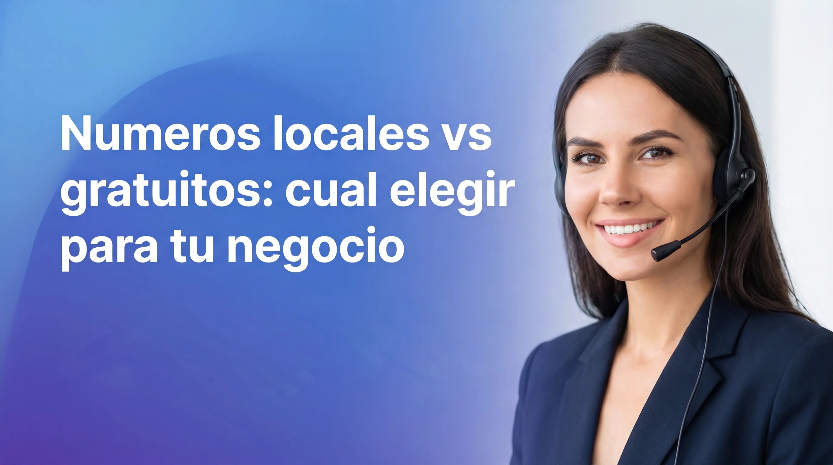 Empresario comparando opciones de numeros telefonicos locales y gratuitos