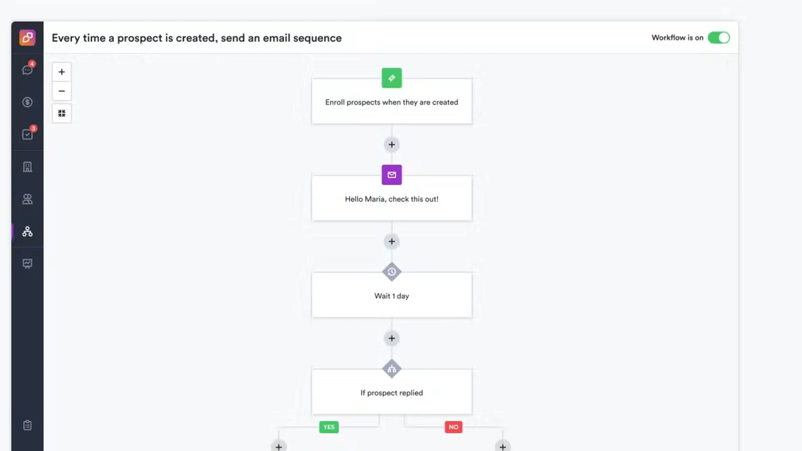 Overloop Chrome extension lifting an email from a LinkedIn profile