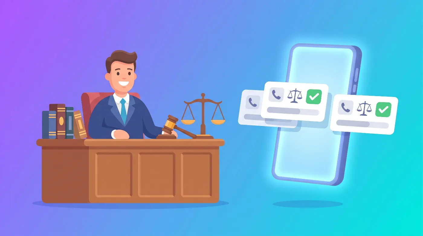 Recepcionista con IA ayudando a un despacho de abogados a manejar las llamadas de clientes y agendar consultas