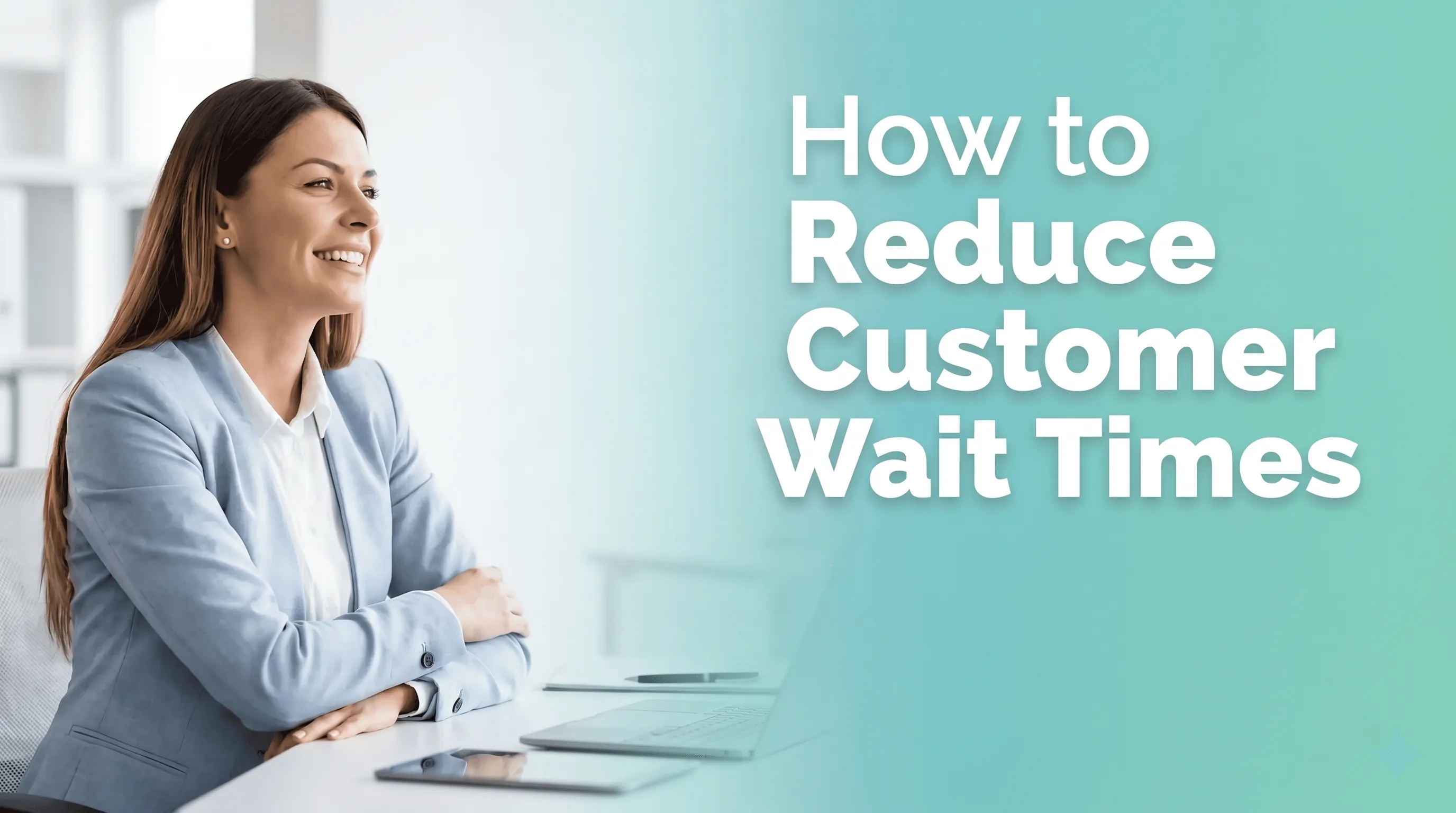 Customer service metrics dashboard showing reduced wait times
