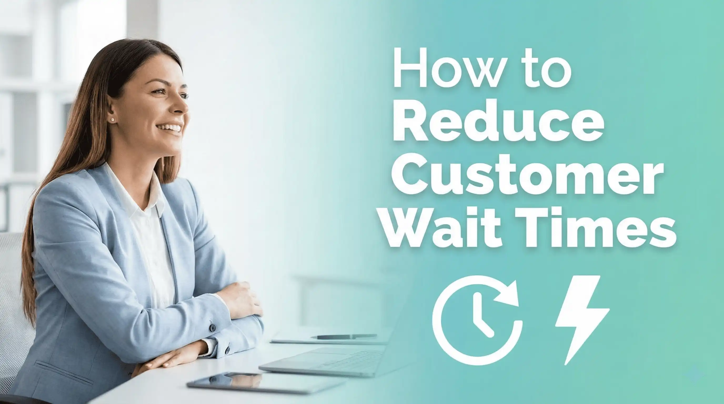 Customer service metrics dashboard showing reduced wait times