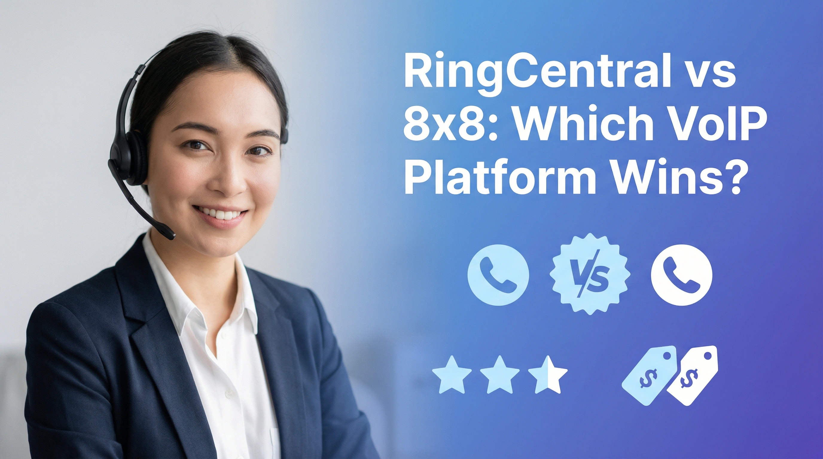 Comparison of RingCentral vs 8x8 business phone systems with dialnote as an alternative