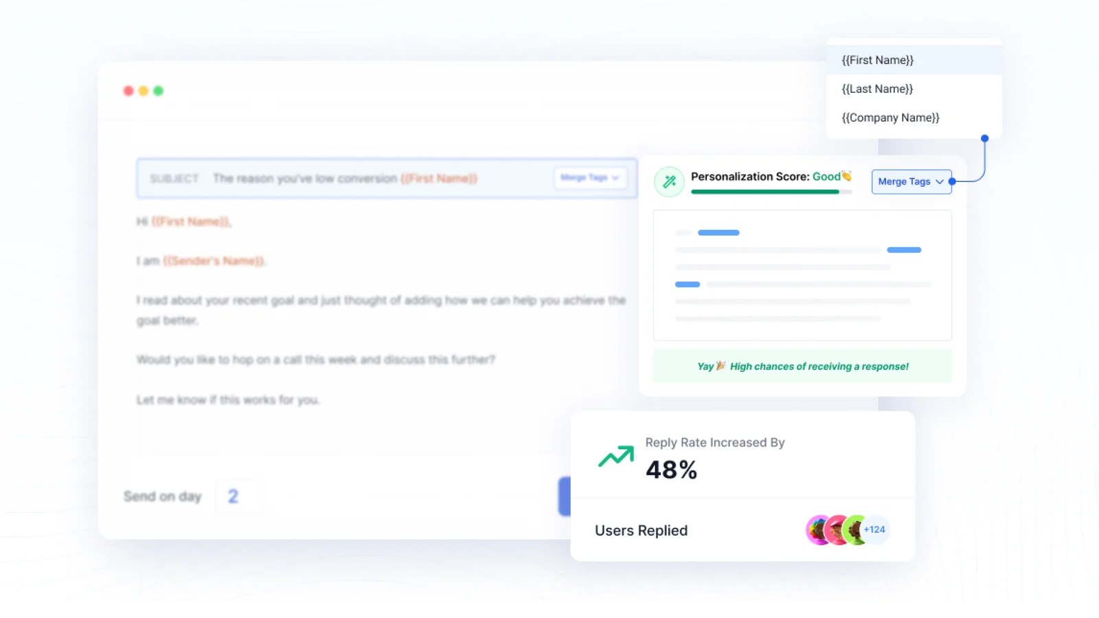 SalesHandy sender rotation dashboard