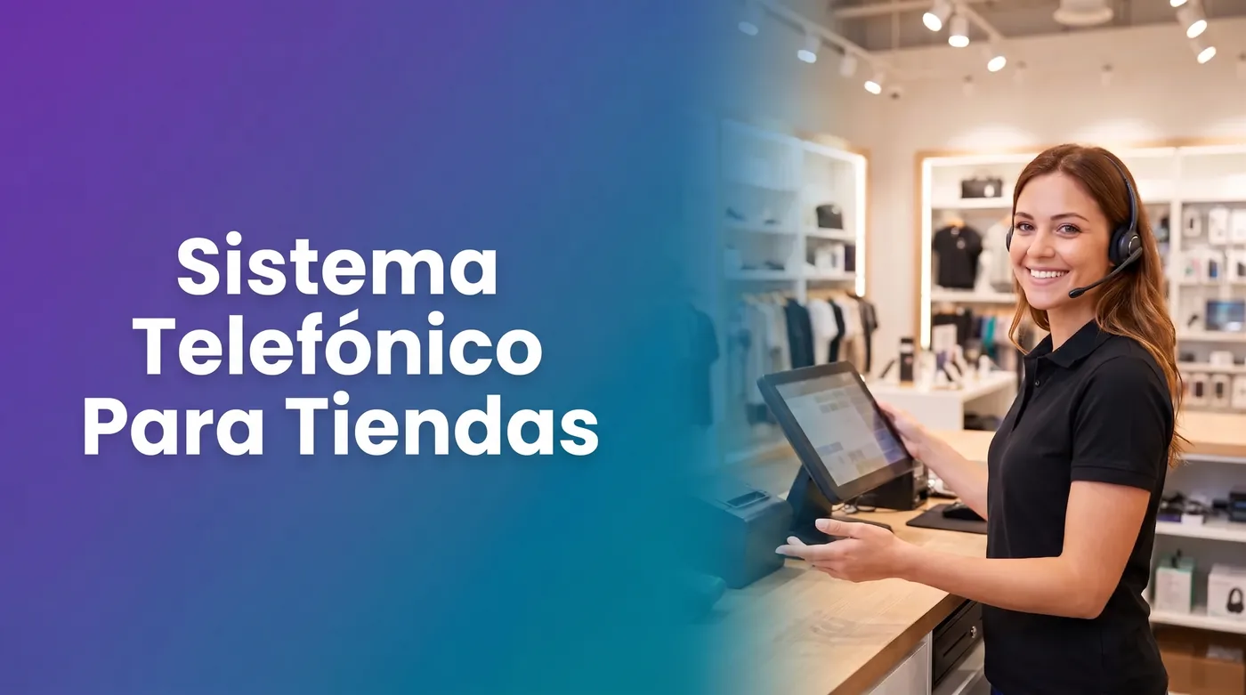 Recepcionista con IA atendiendo las llamadas del sistema telefónico de una tienda