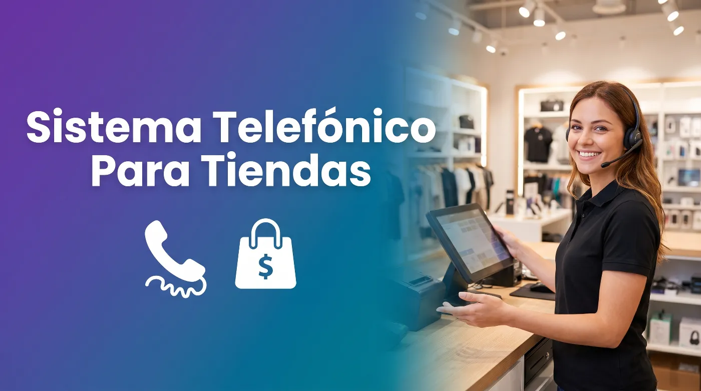 Recepcionista con IA atendiendo las llamadas del sistema telefónico de una tienda