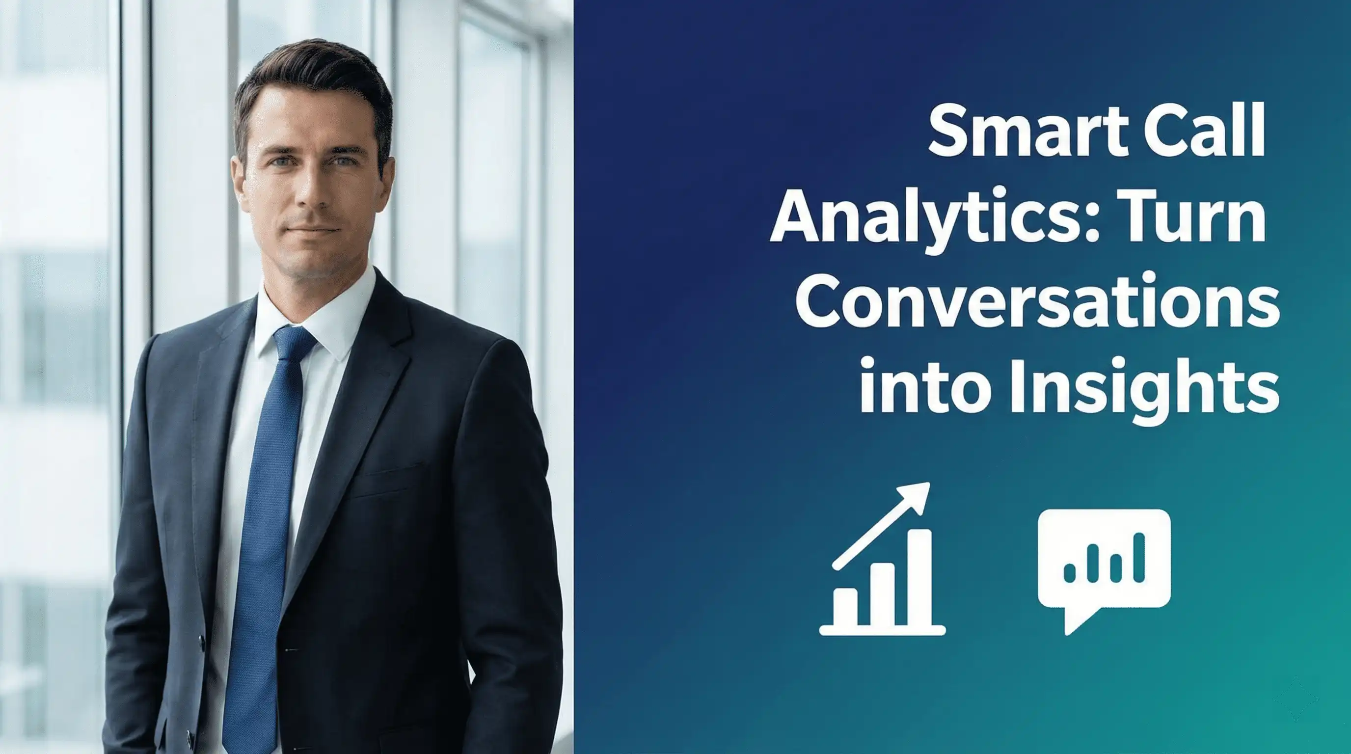 Dashboard showing call analytics and conversation insights