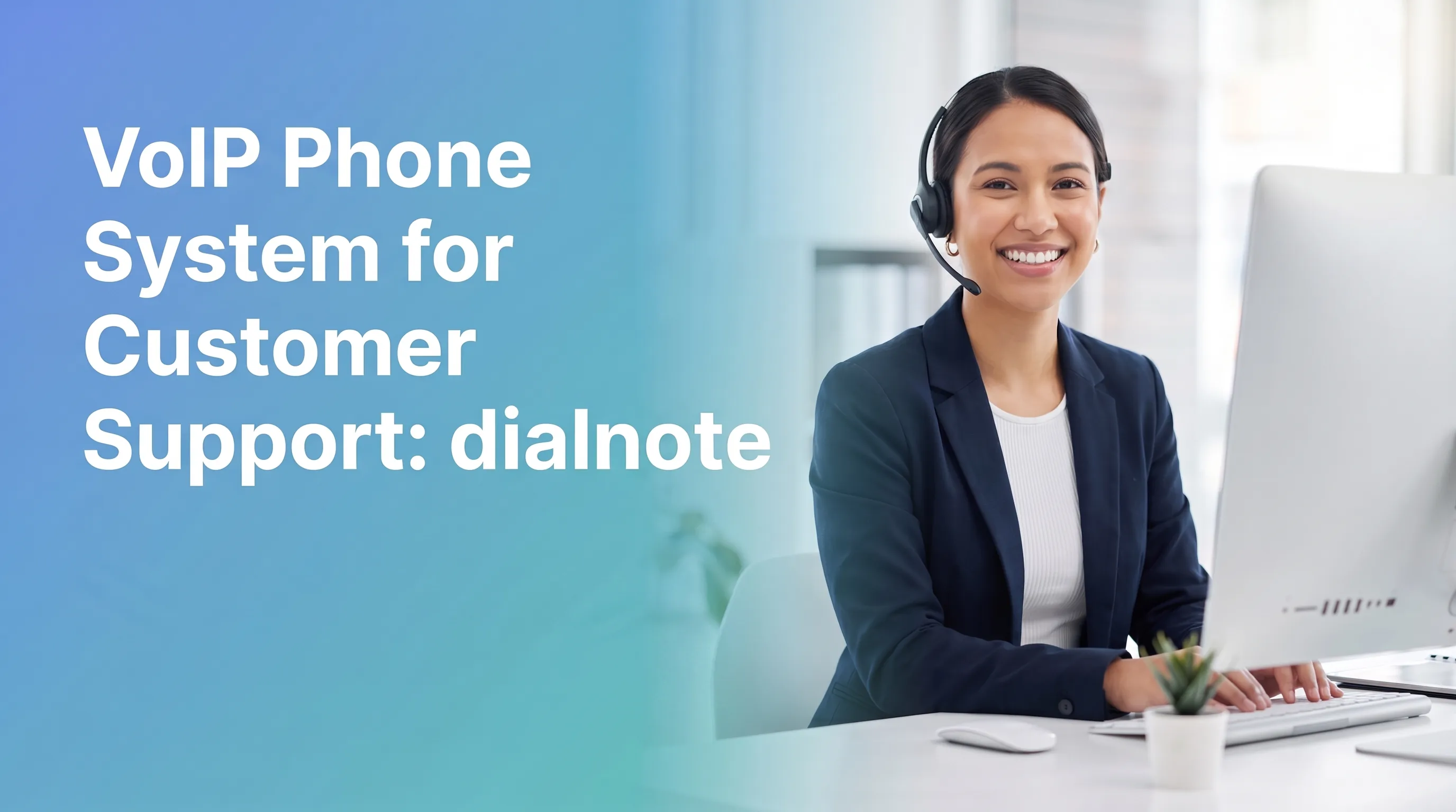 Customer support team using dialnote VoIP phone system with integrations