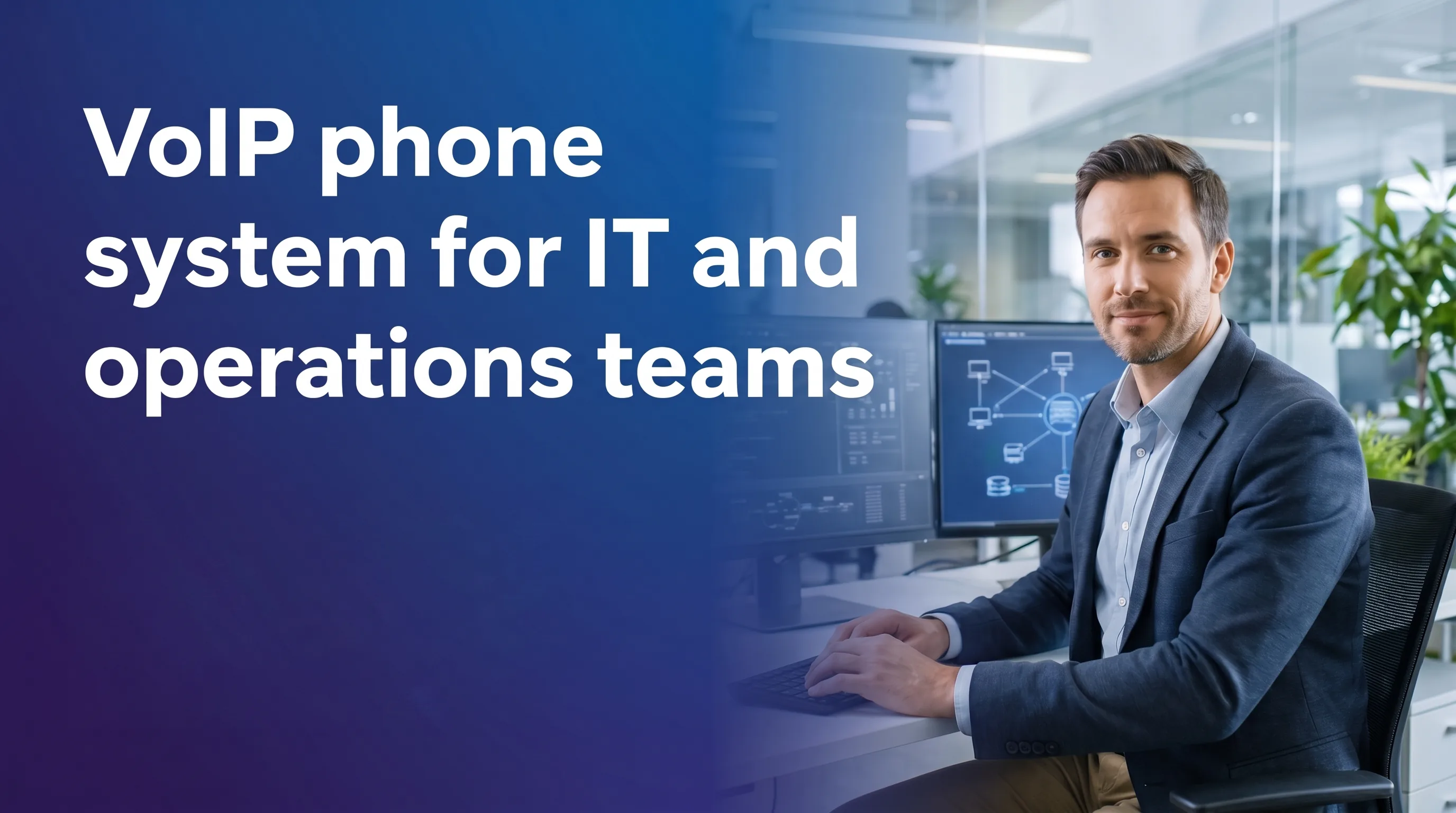 IT operations admin configuring a cloud VoIP phone system dashboard