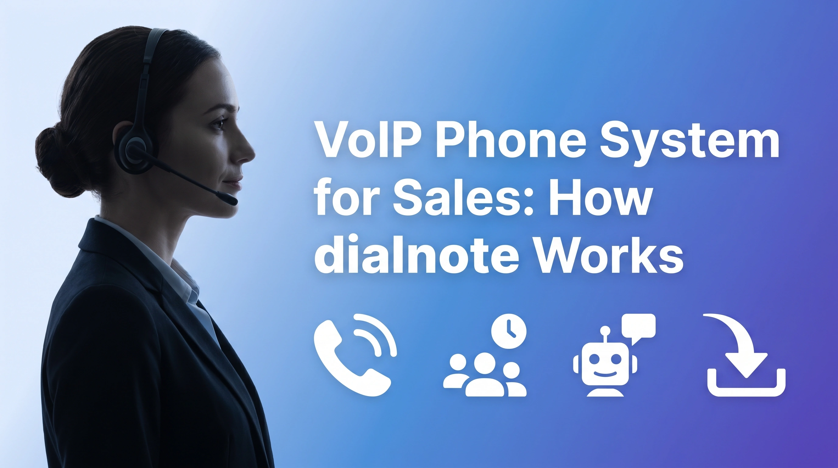 Sales team using a VoIP phone system to handle inbound calls