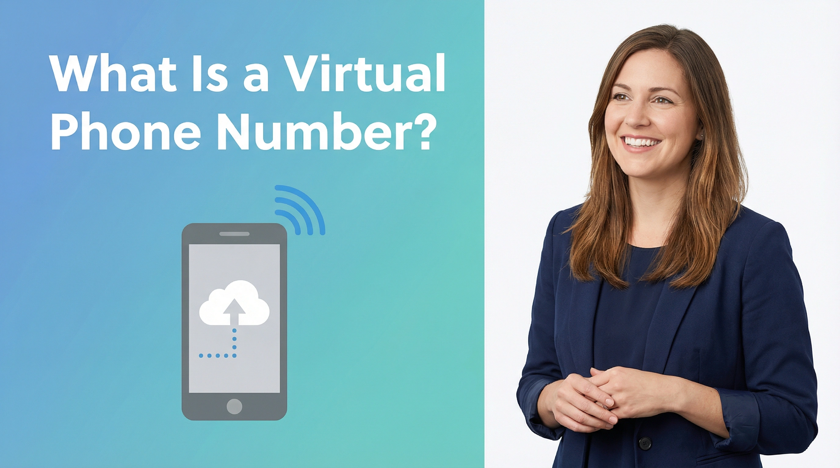 Business professional using virtual phone number on multiple devices