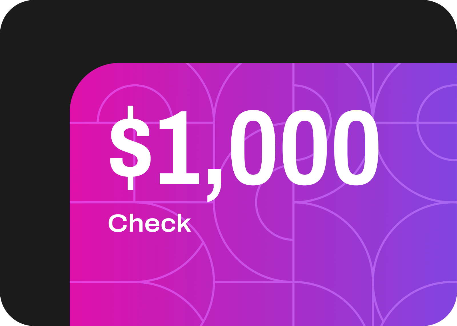 1000 US Dollars check